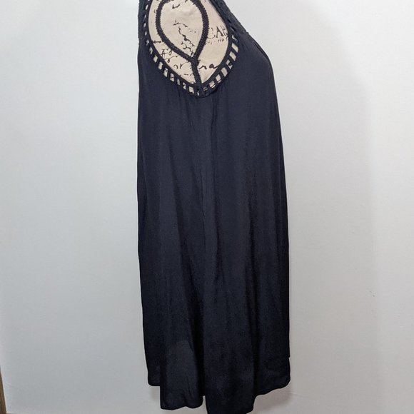 NWT Allison Joy Evereve Alisha Shift Dress Lined Crochet Neck Sleeveless S - Picture 7 of 11